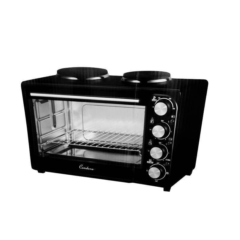Condere Electric Oven with 2 Hot Plates - 46L